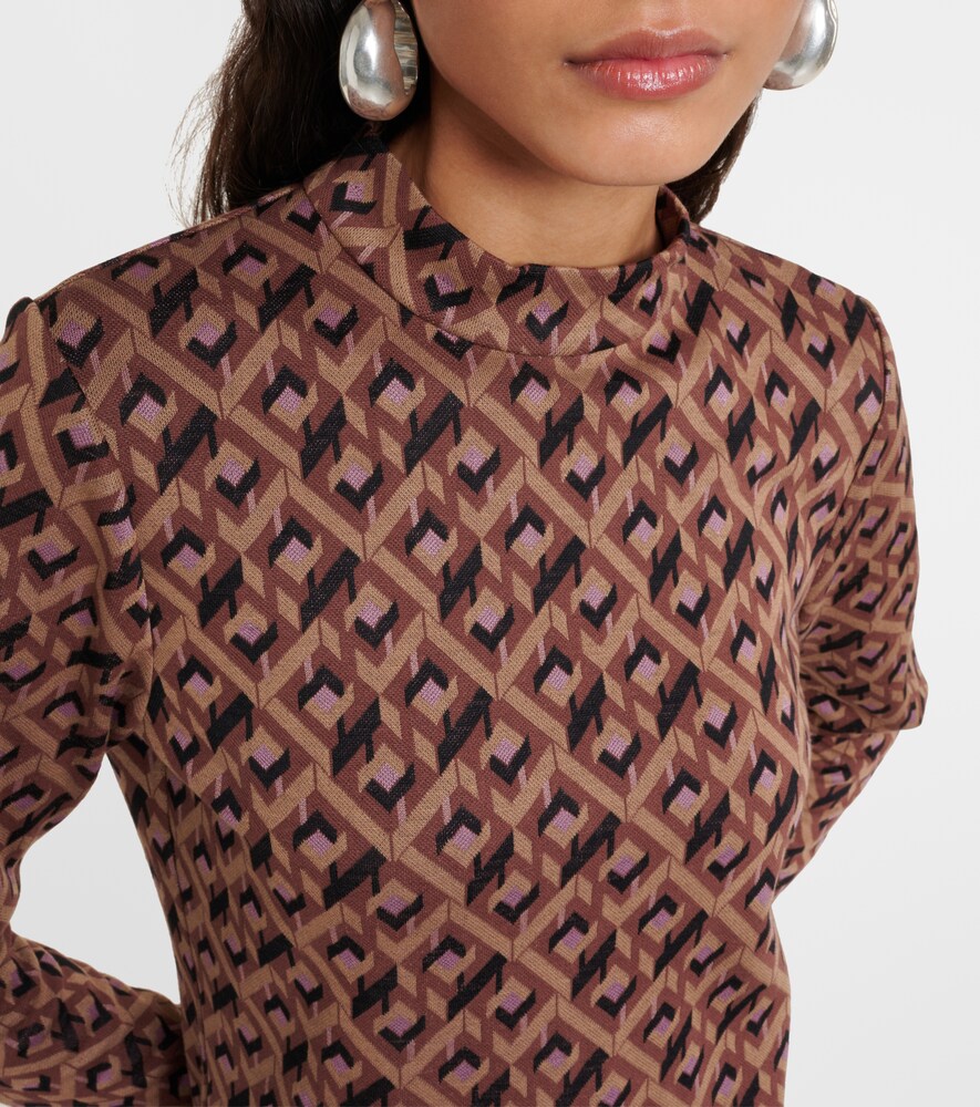  Diane Von Furstenberg Diane Von Furstenberg Top Birdie Estampado 