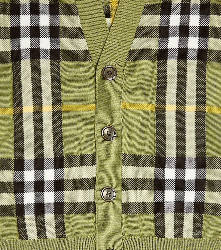  Burberry Kids Burberry Kids Cardigan Burberry Check Aus Einem Wollgemisch 