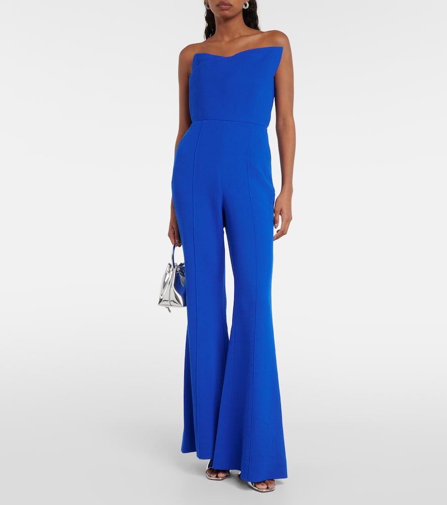  Roland Mouret Roland Mouret Asymmetric Wool Crãªpe Jumpsuit 