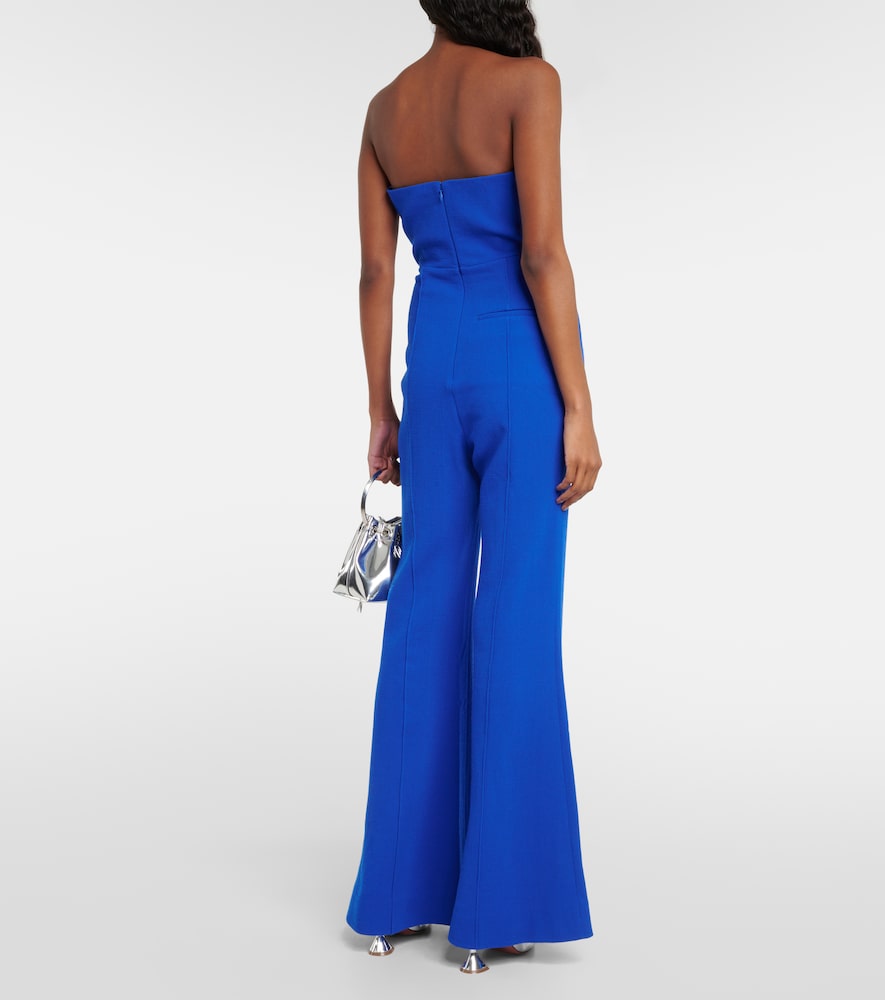  Roland Mouret Roland Mouret Asymmetric Wool Crãªpe Jumpsuit 