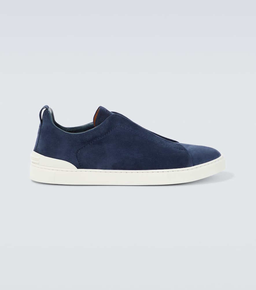 Triple Stitch suede sneakers