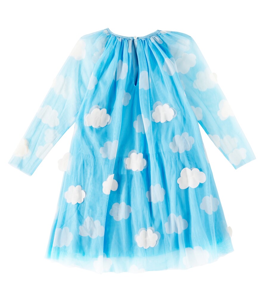  Stella Mccartney Kids Stella Mccartney Kids Bedrucktes Kleid Aus Tüll 