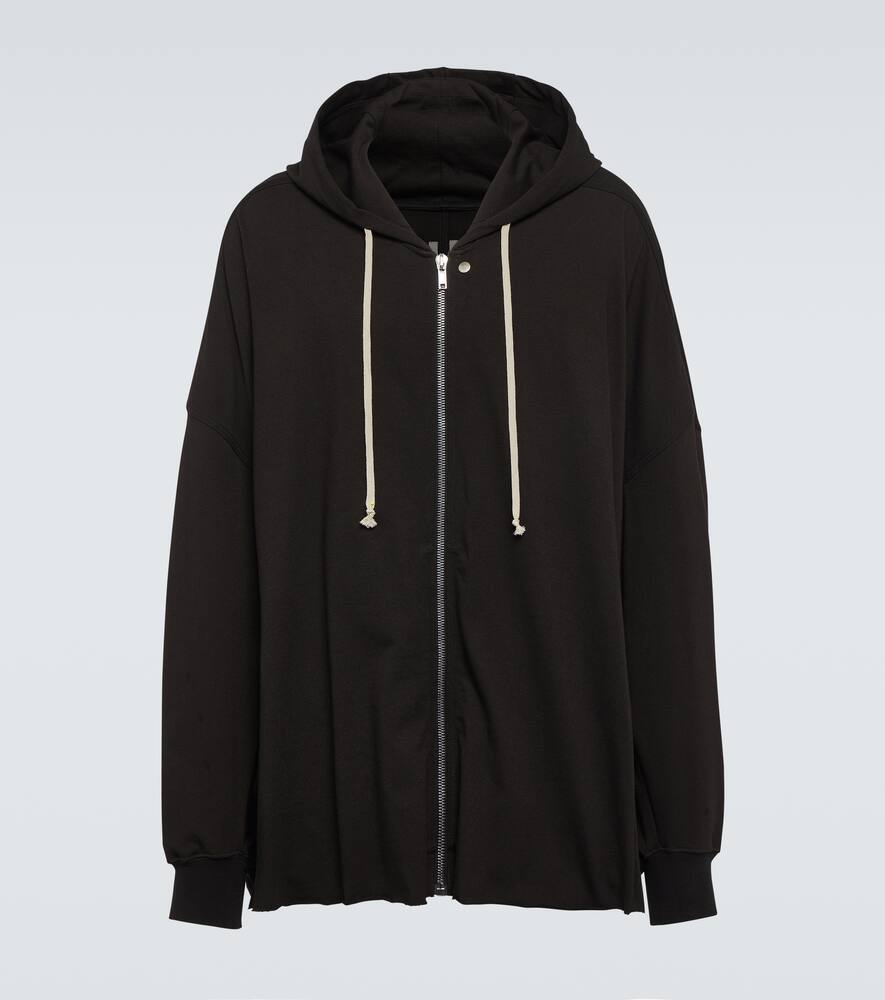 Rick Owens Oversized cotton jersey hoodie