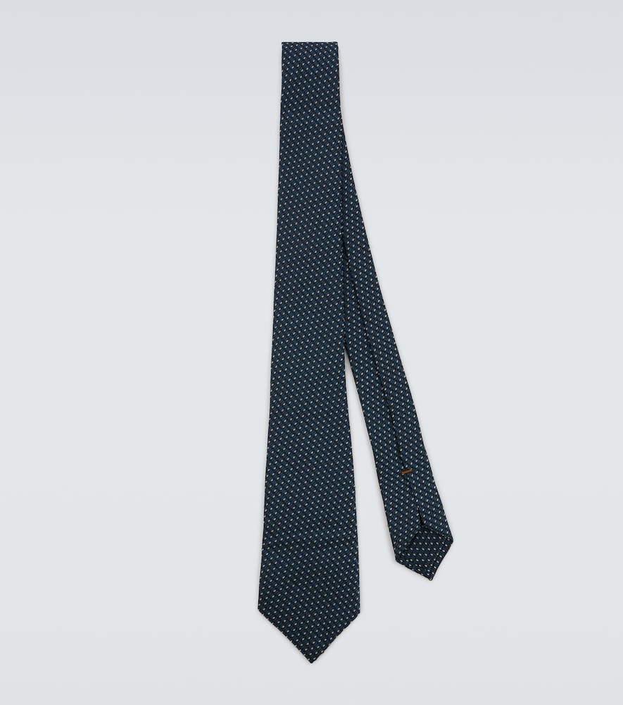 Zegna Silk jacquard tie