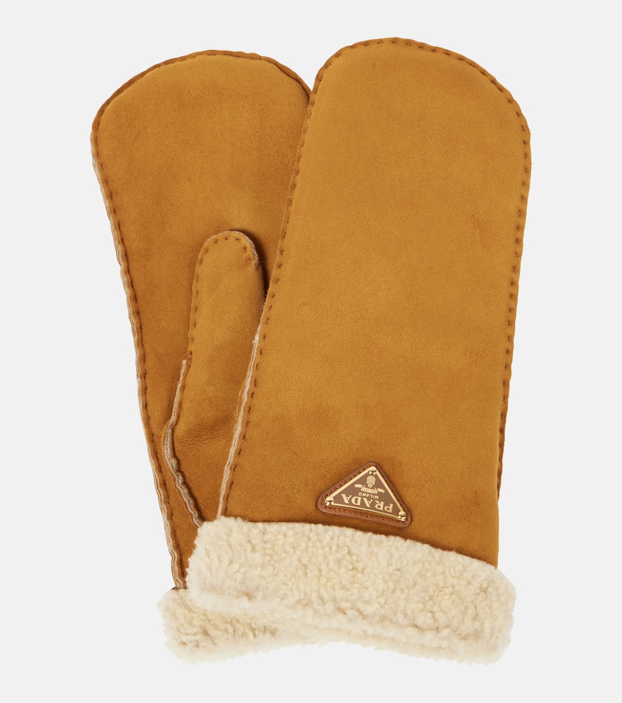 Shearling mittens