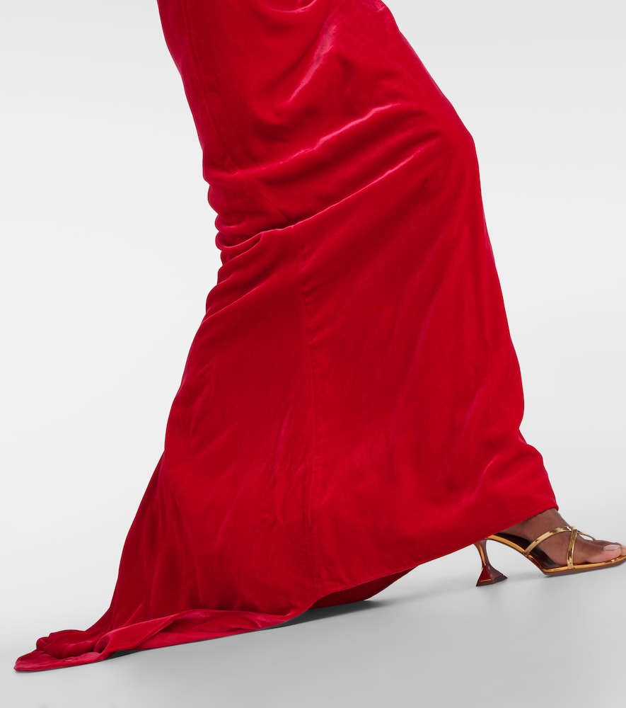  Alessandra Rich Alessandra Rich Robe Aus Samt 
