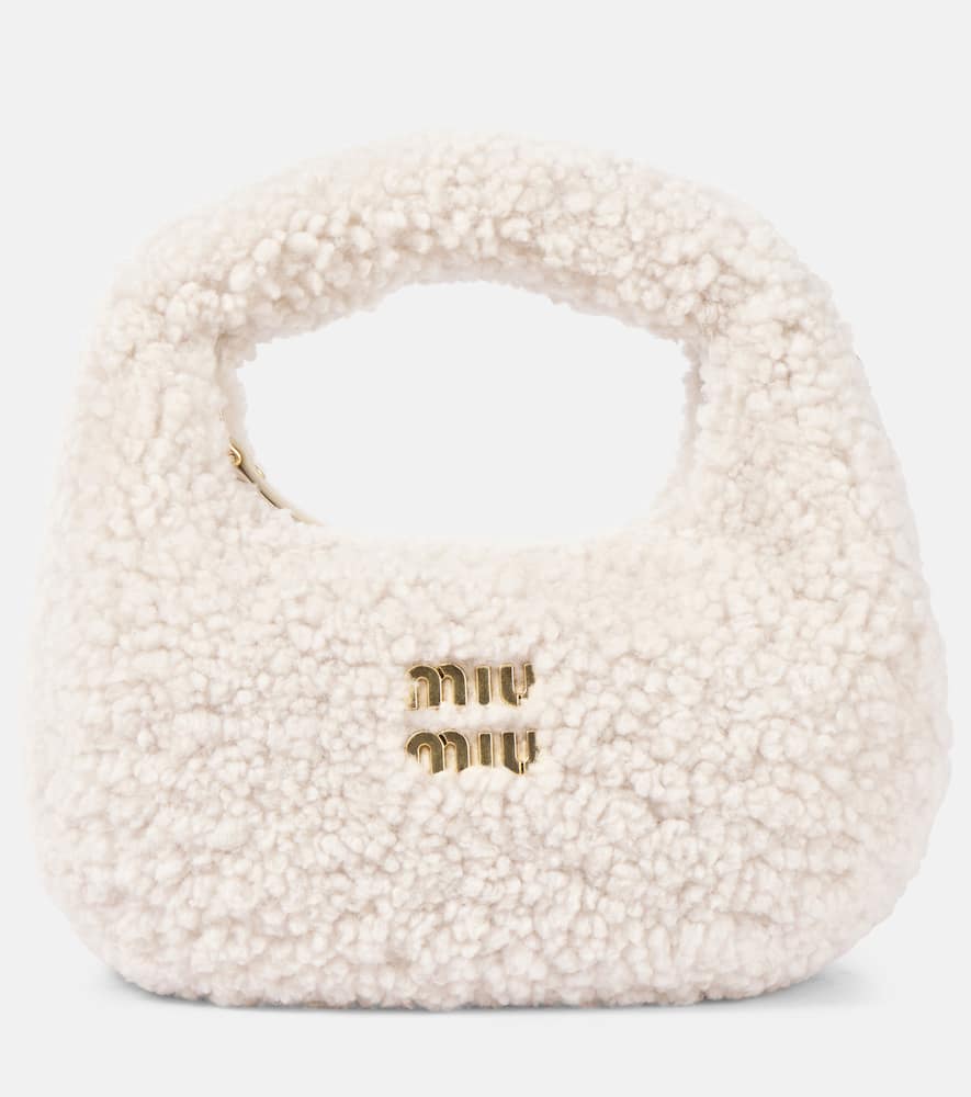 Wander Mini shearling shoulder bag