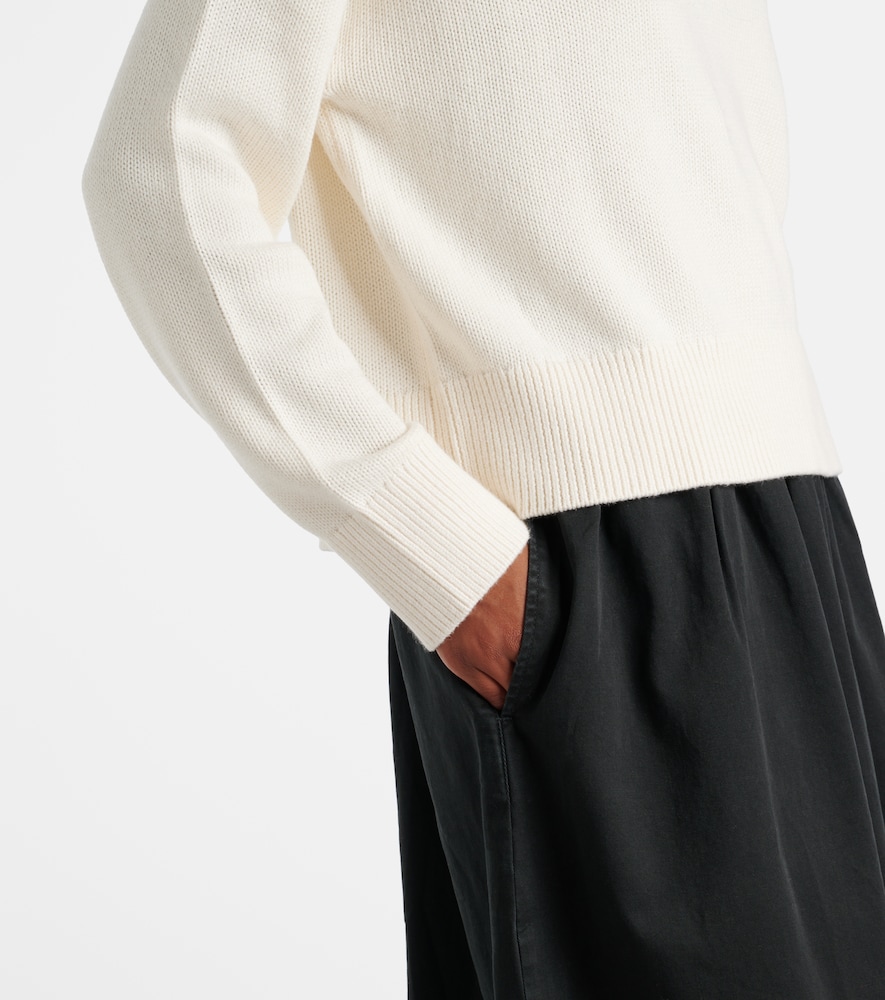 Lucie Cotton And Cashmere Polo Sweater
