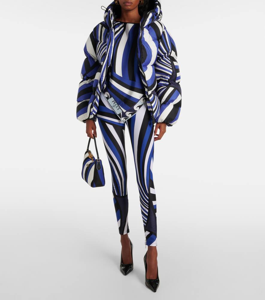 Pucci Iride Down Jacket In Blue