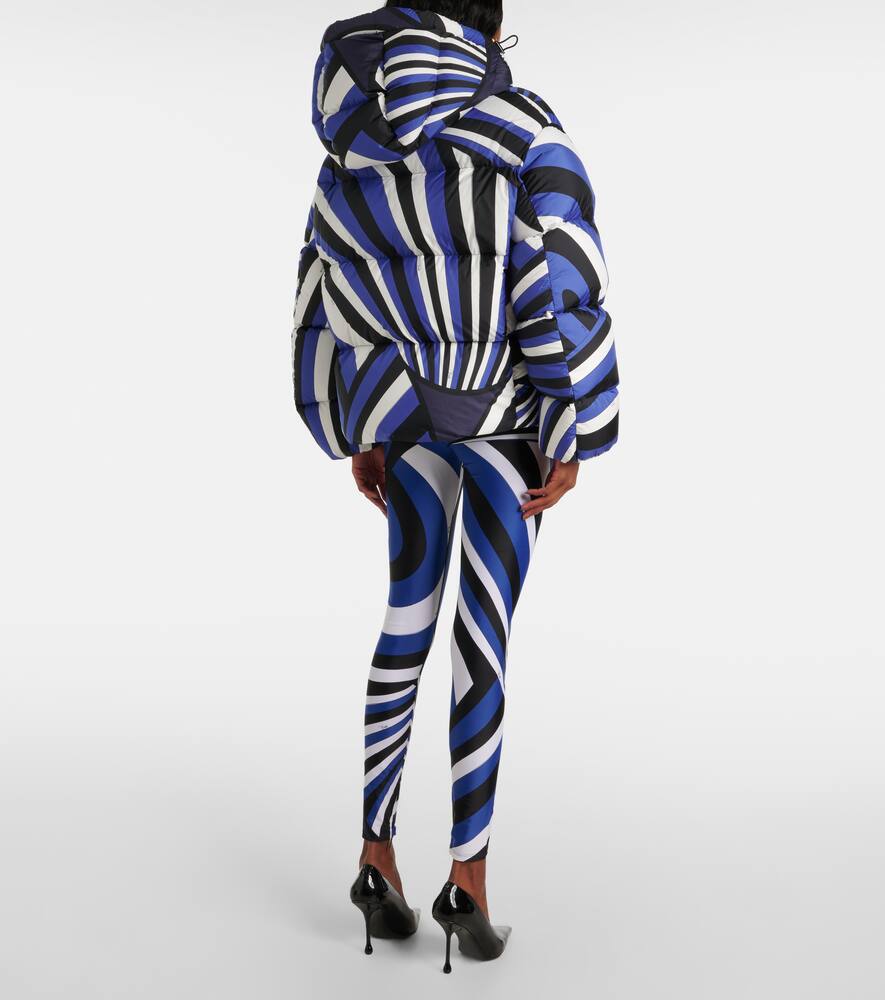 Pucci Iride Down Jacket In Blue