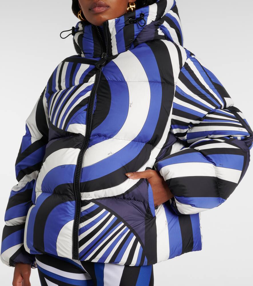 Pucci Iride Down Jacket In Blue
