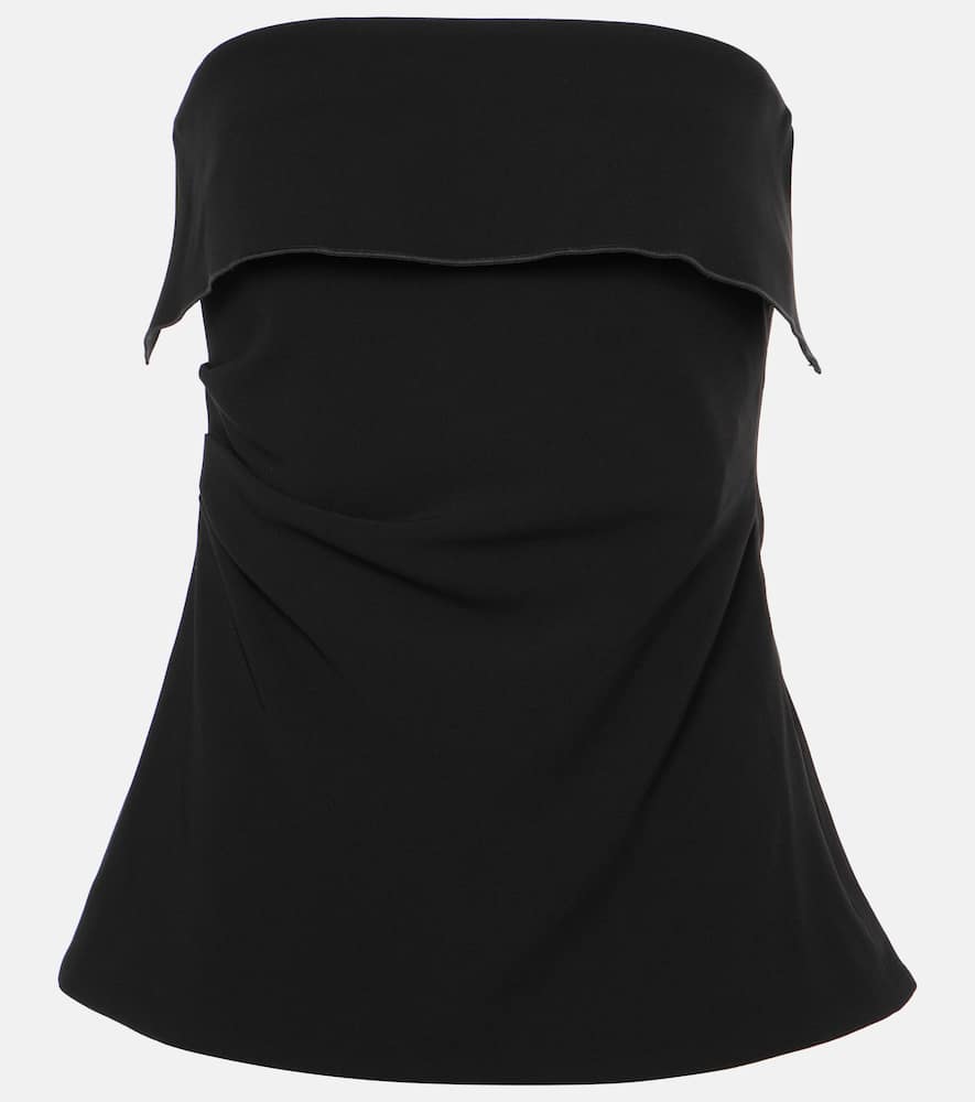 Felicity strapless crêpe top