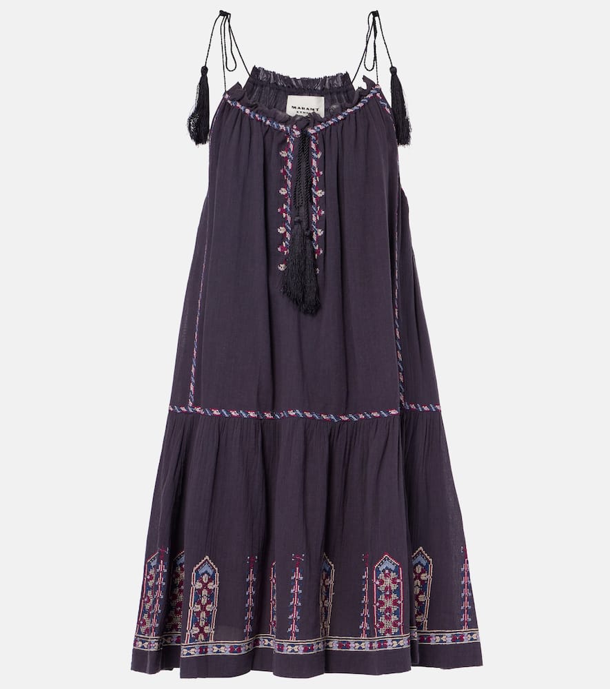 Isabel Marant Étoile Cotton Minidress In Multicoloured