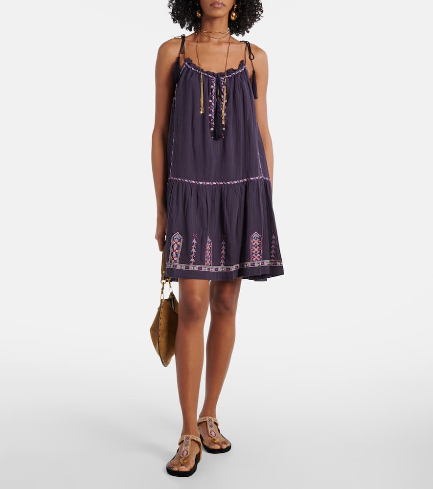 Isabel Marant Étoile Cotton Minidress In Multicoloured