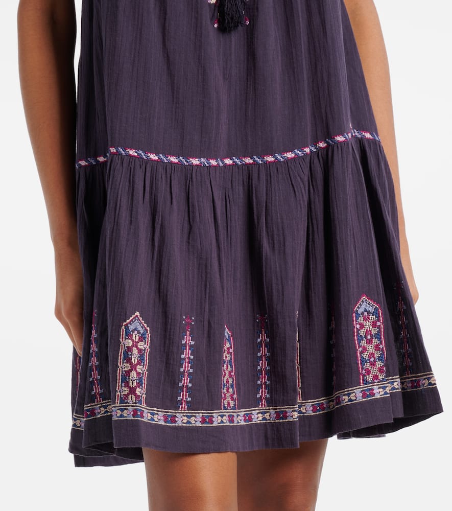 Isabel Marant Étoile Cotton Minidress In Multicoloured