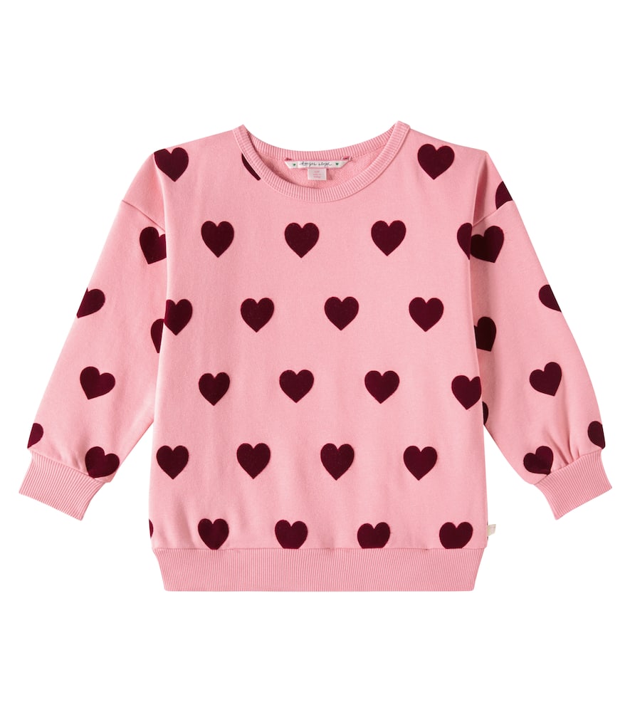 Konges Slojd Konges Sløjd Lou Printed Cotton-blend Jersey Sweatshirt In Pink