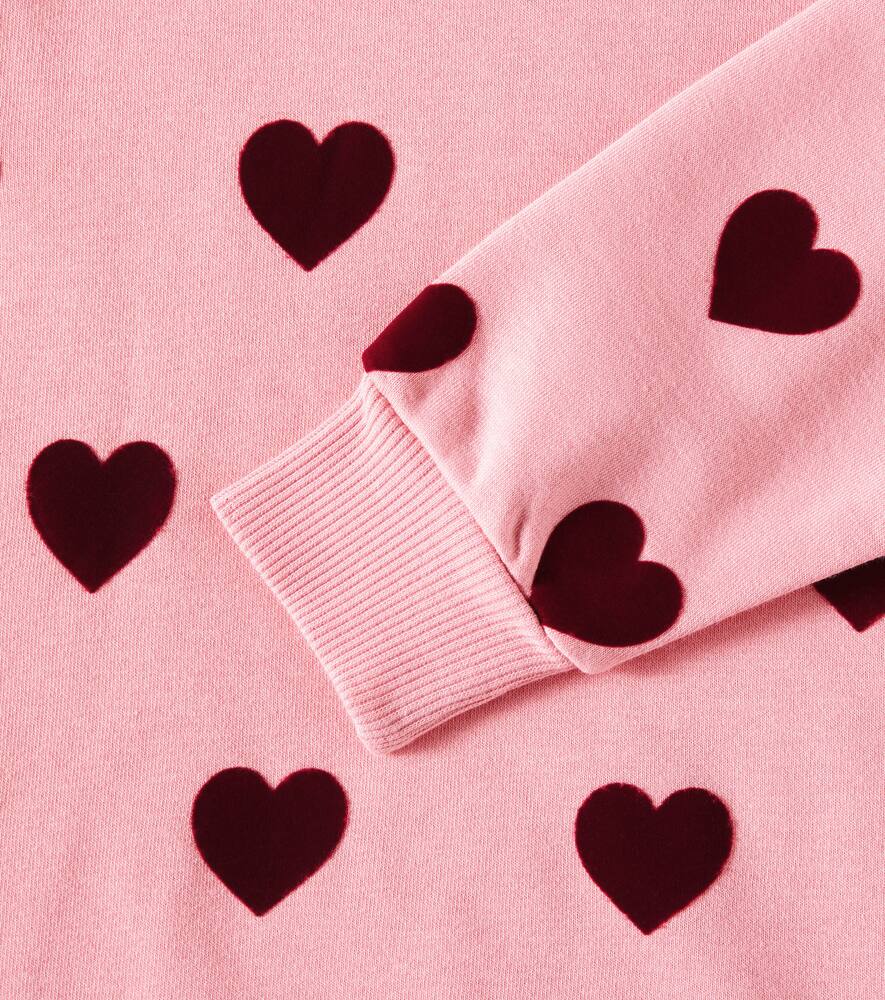 Konges Slojd Konges Sløjd Lou Printed Cotton-blend Jersey Sweatshirt In Pink