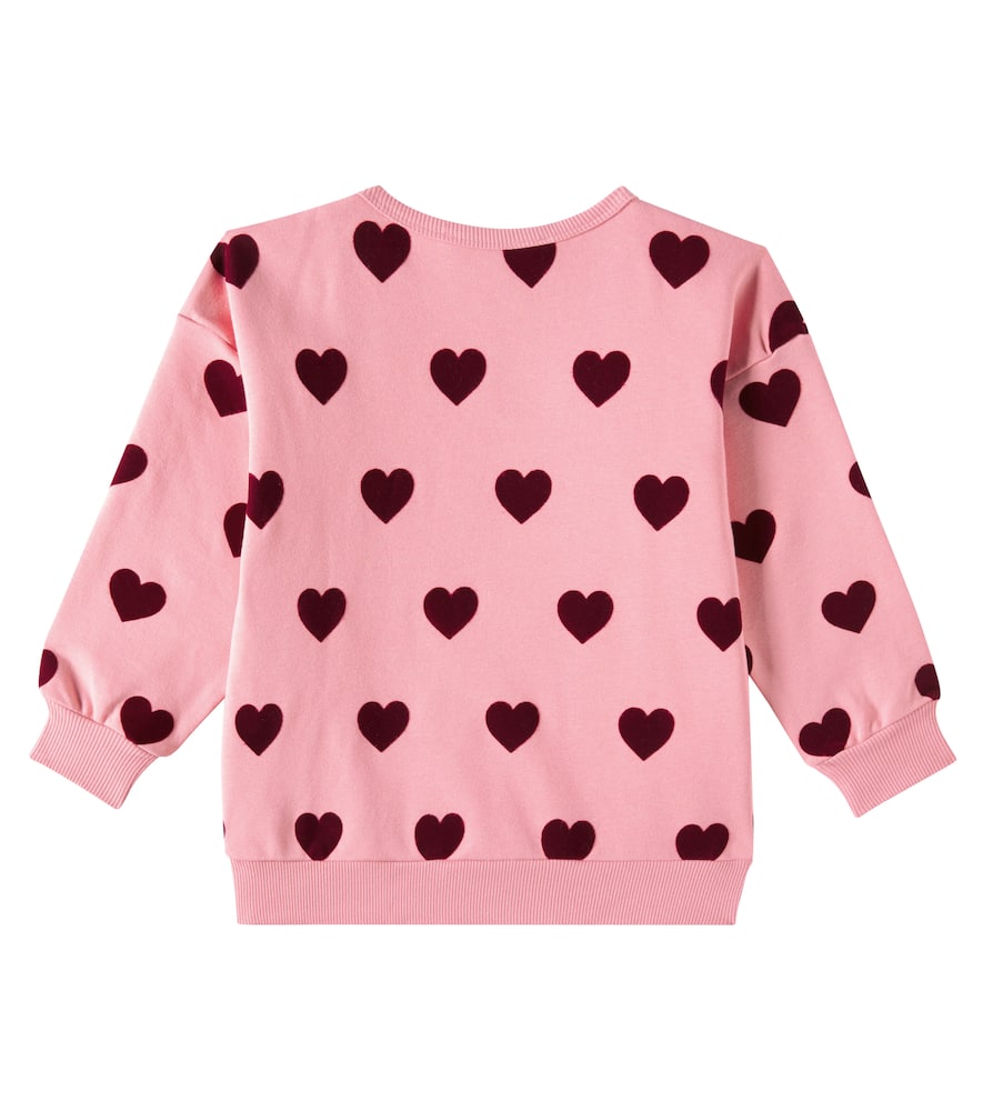 Konges Slojd Konges Sløjd Lou Printed Cotton-blend Jersey Sweatshirt In Pink