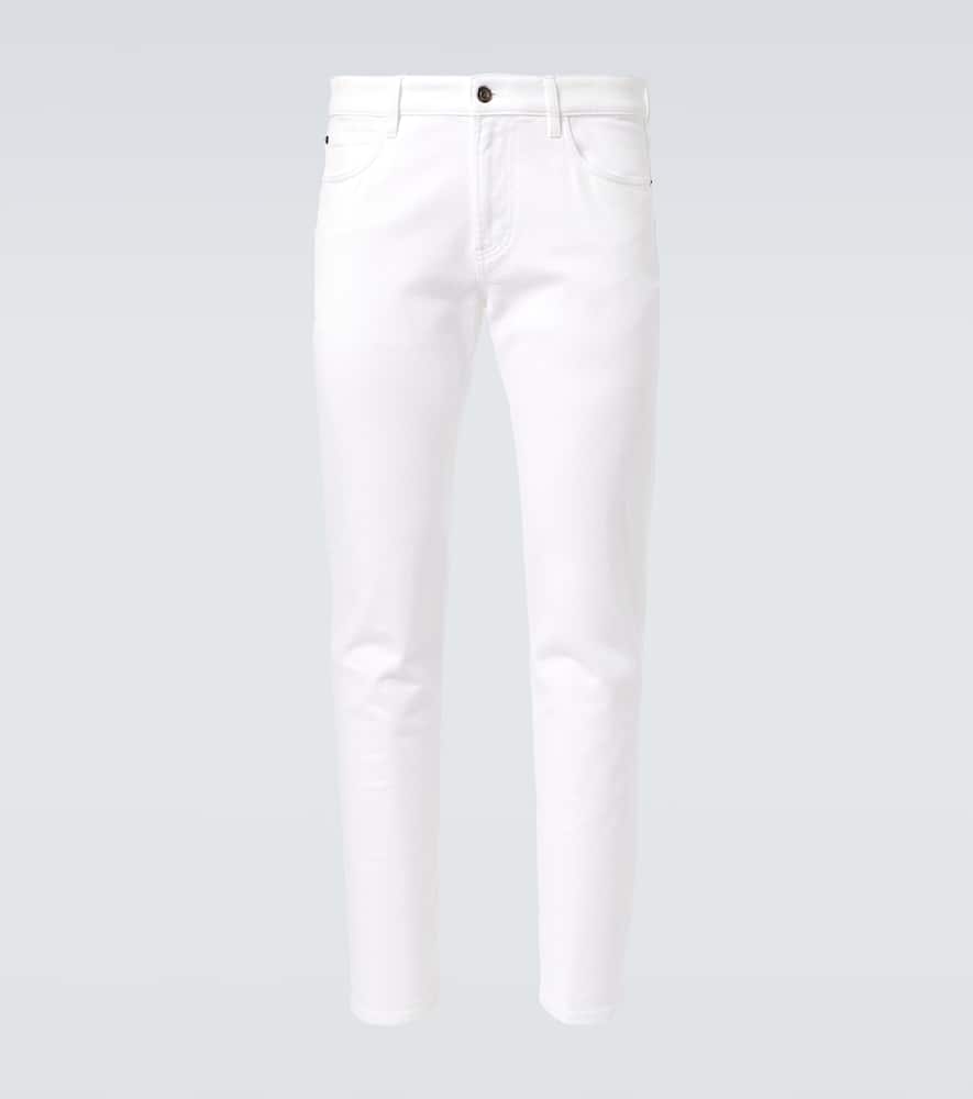Loro Piana Straight Jeans In Optical White