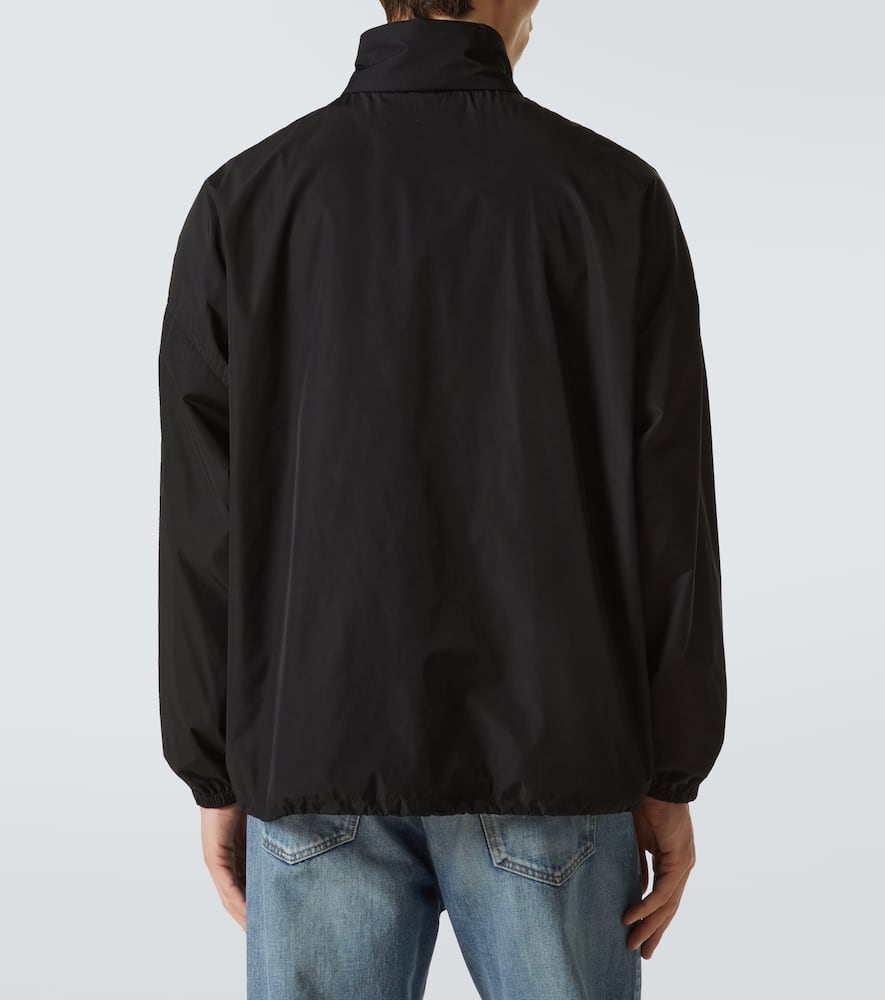 Saint Laurent Paris Men Water-repellent Zip-up Serge Blouson In Black