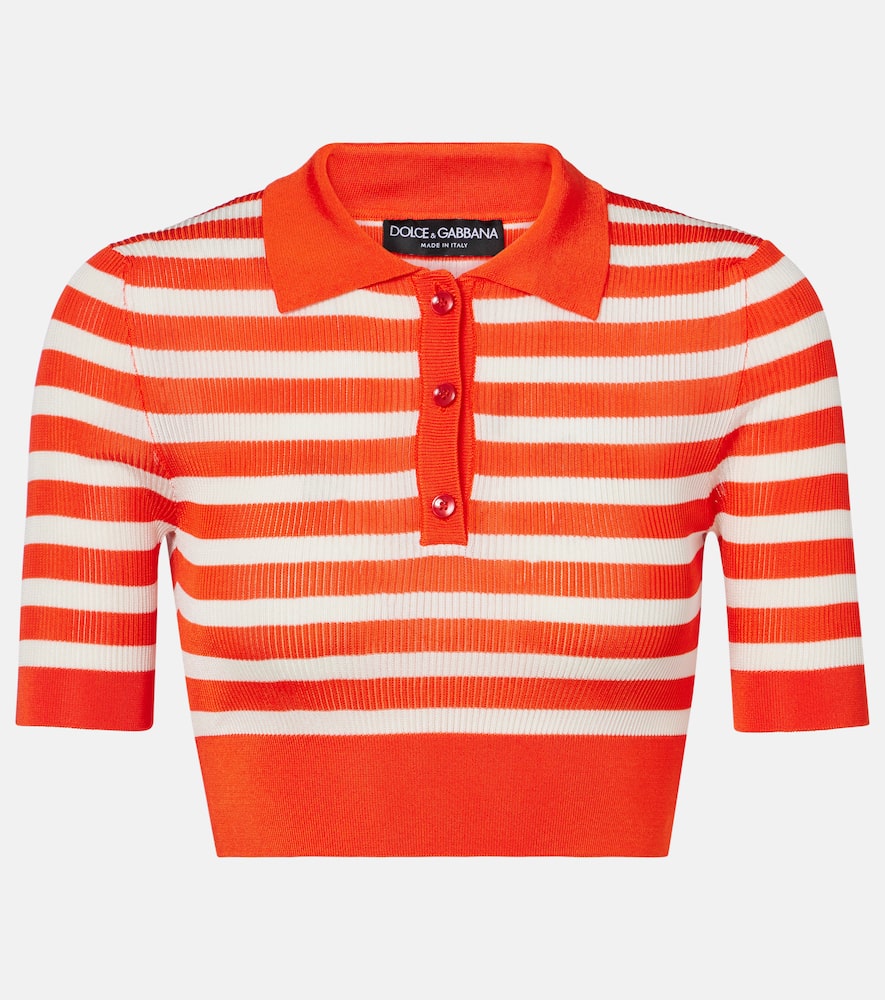 Striped polo shirt