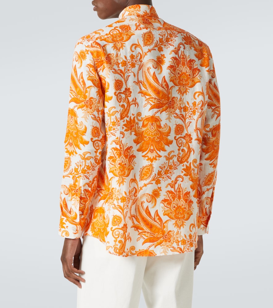  Etro Etro Bedrucktes Hemd Roma Aus Leinen 