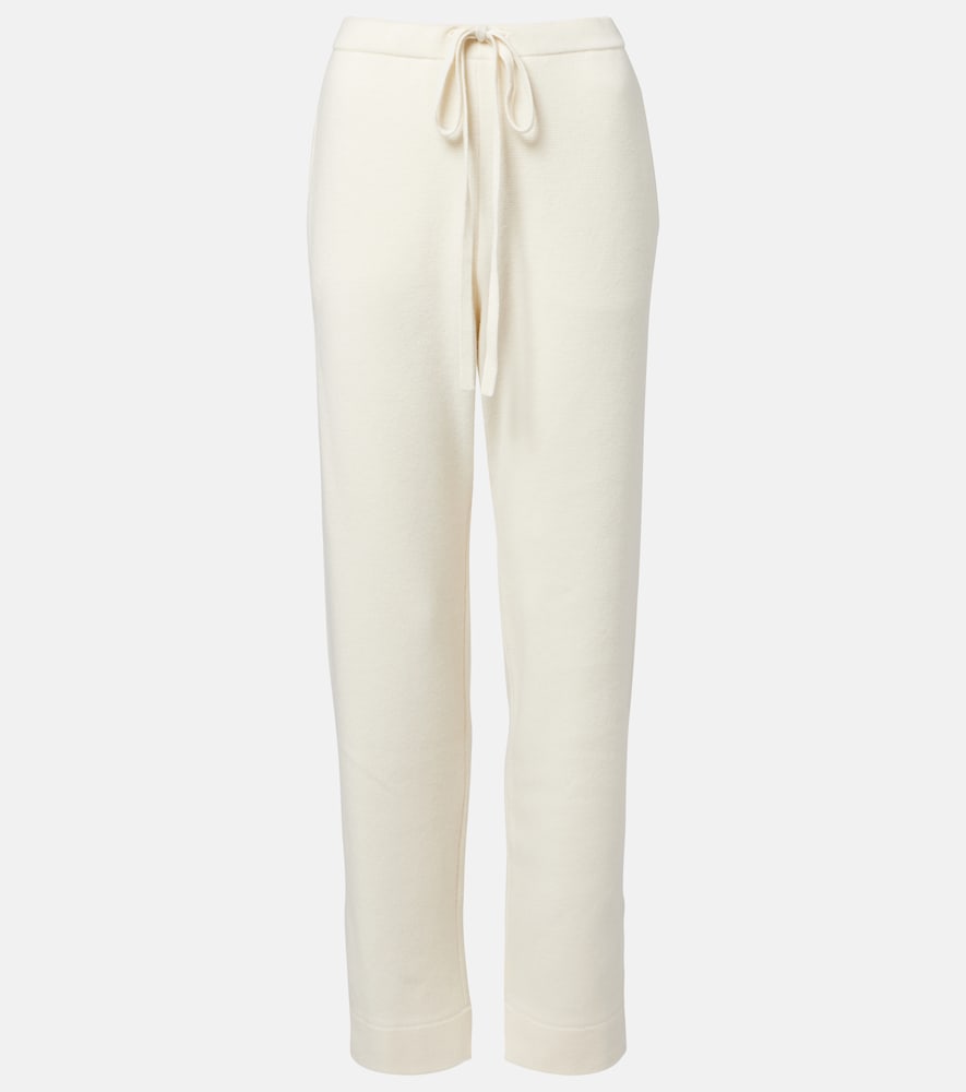 God's True Cashmere Embellished cashmere wide-leg pants