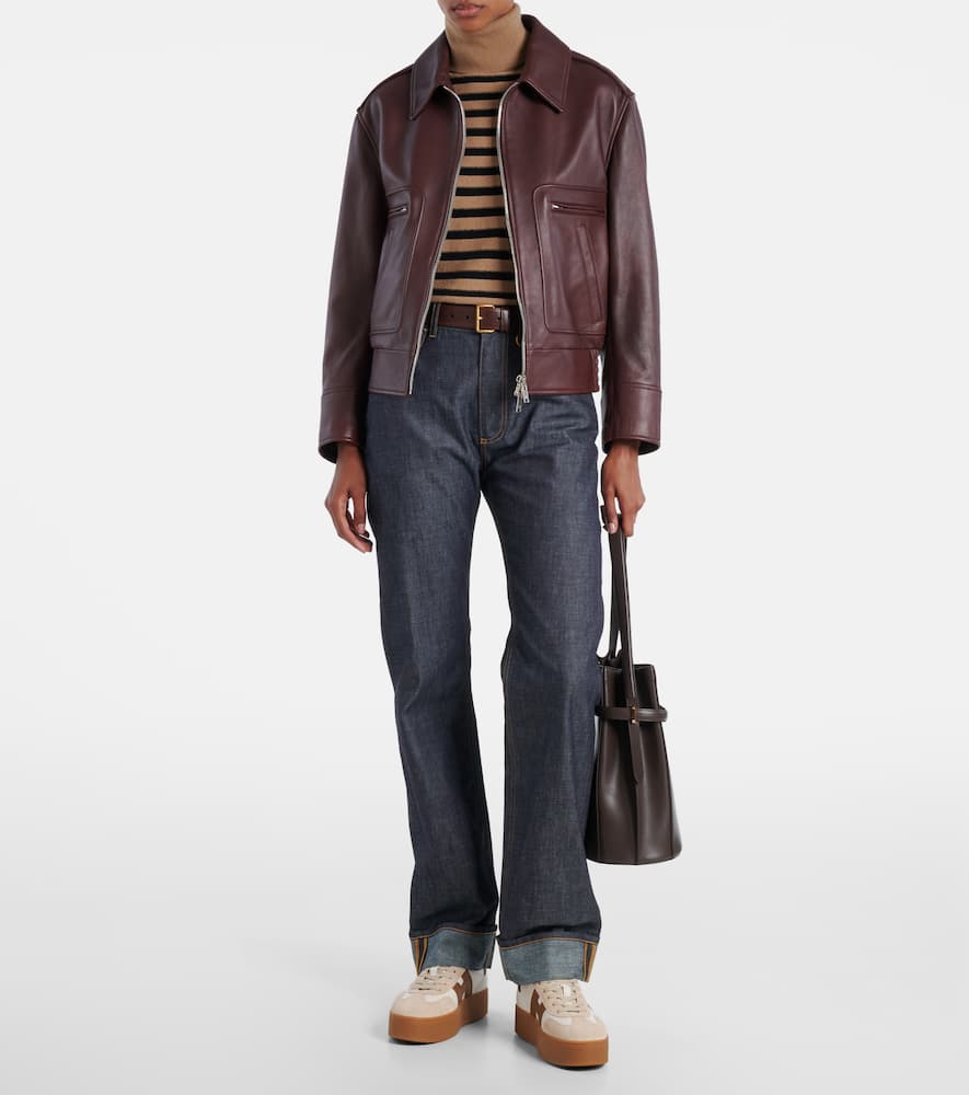Hogan H681 Leather And Suede Platform Sneakers In Neutral
