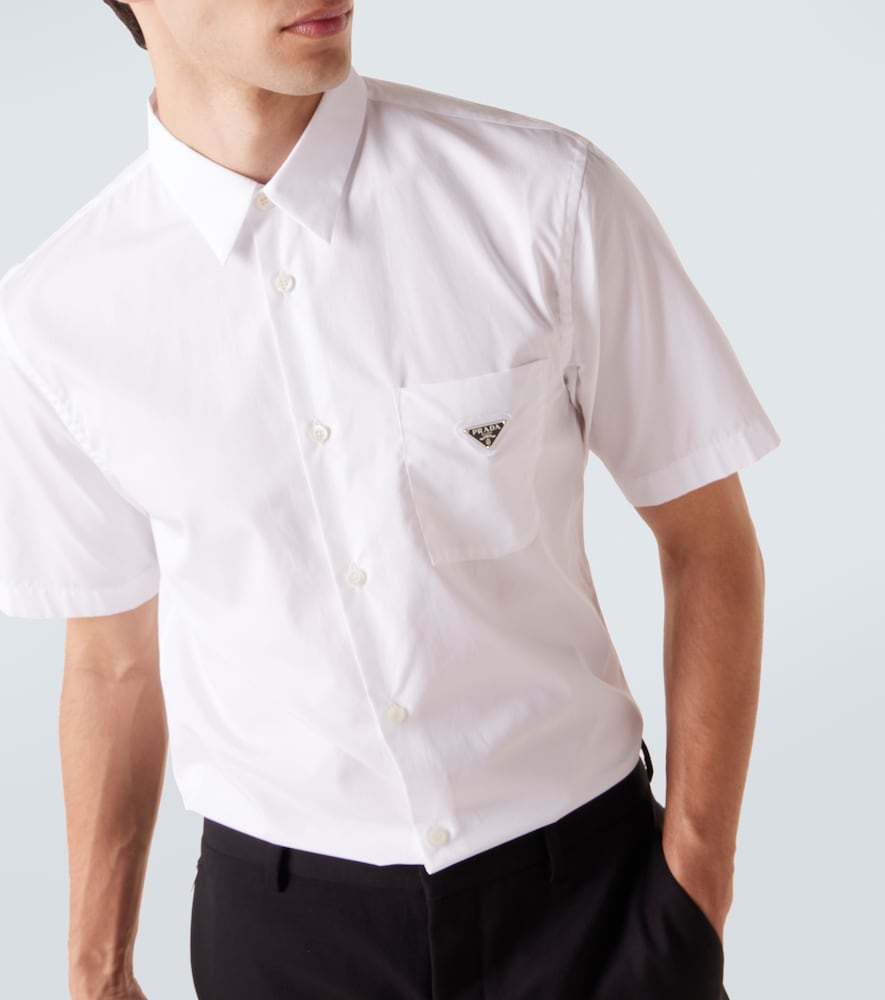  Prada Prada Camicia Bowling In Popeline Di Cotone 