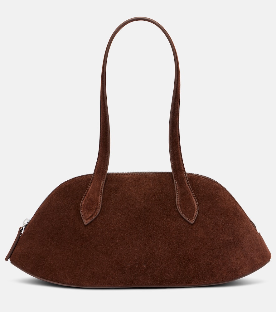 Aesther Ekme Cosmo Suede Bowling Bag In Brown