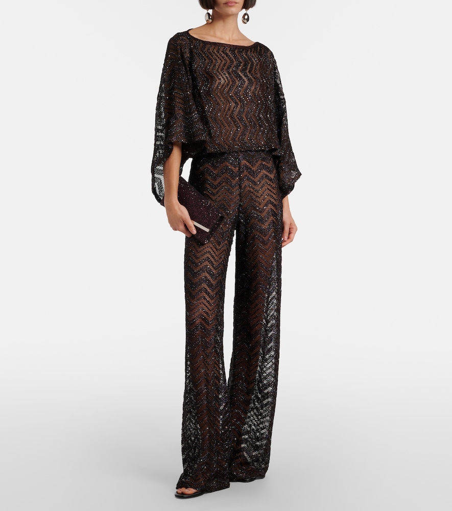  Missoni Missoni Open-knit Wide-leg Pants 
