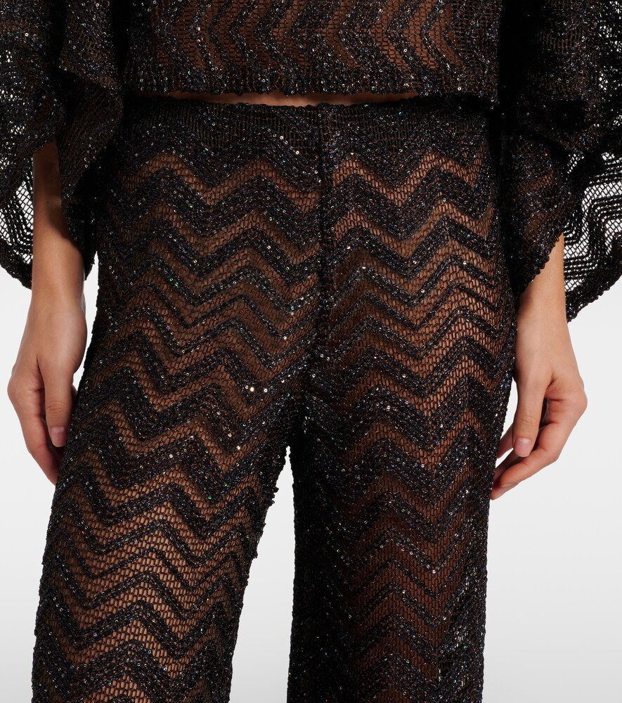  Missoni Missoni Open-knit Wide-leg Pants 