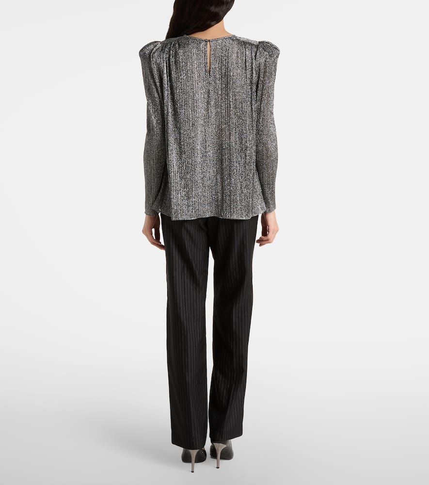Isabel Marant Eylia Long Sleeves Top In Gray