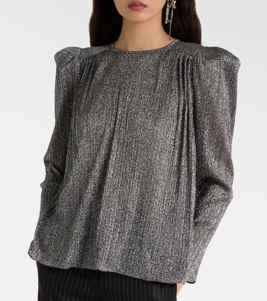 Isabel Marant Eylia Long Sleeves Top In Gray