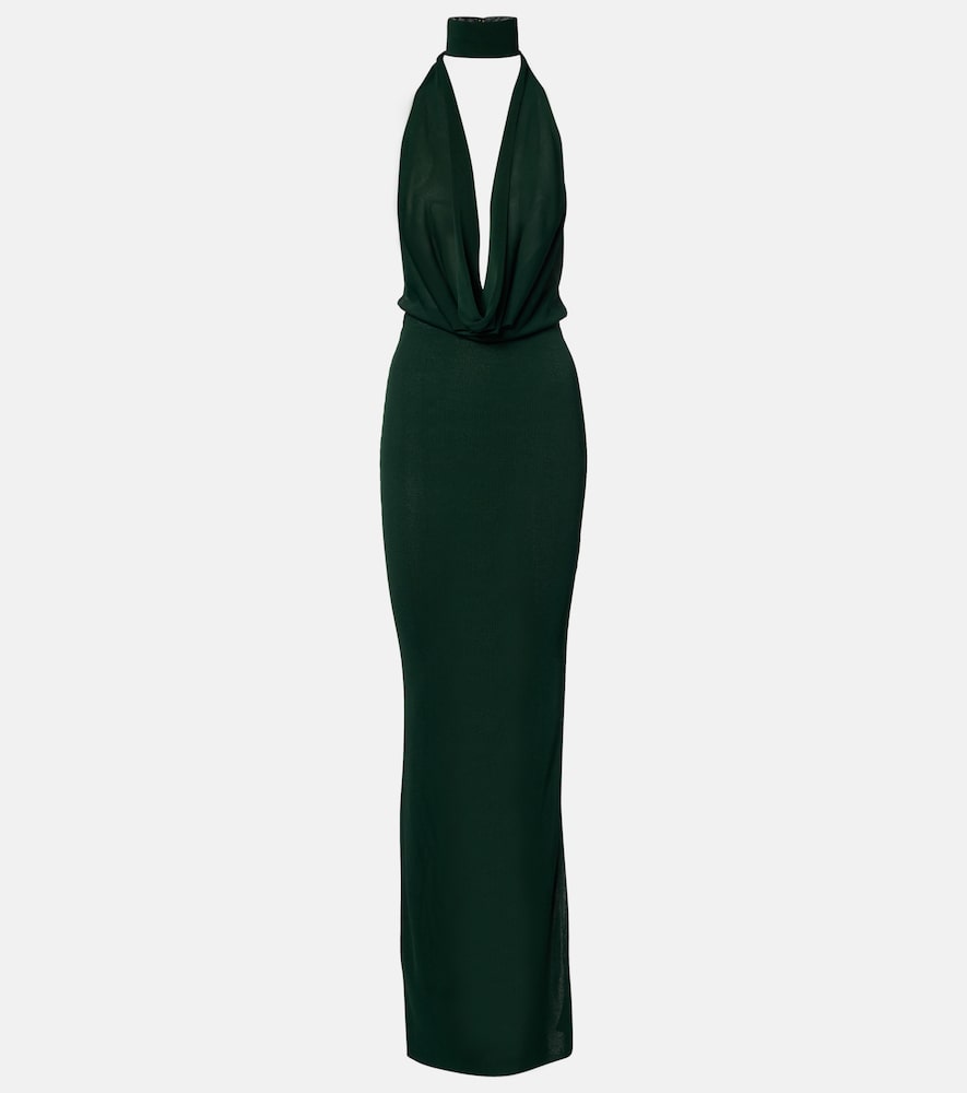 Aya Muse Draped jersey gown