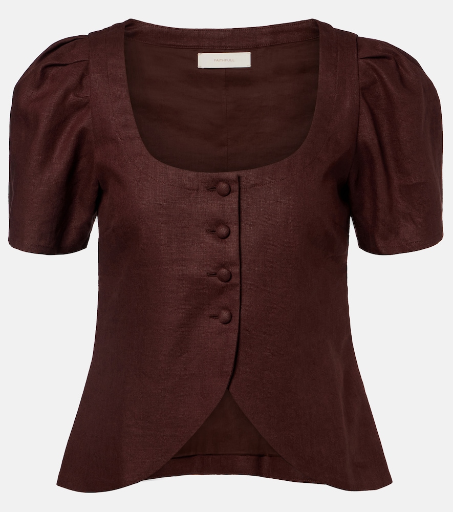Faithfull Top Emma en lin 180 €