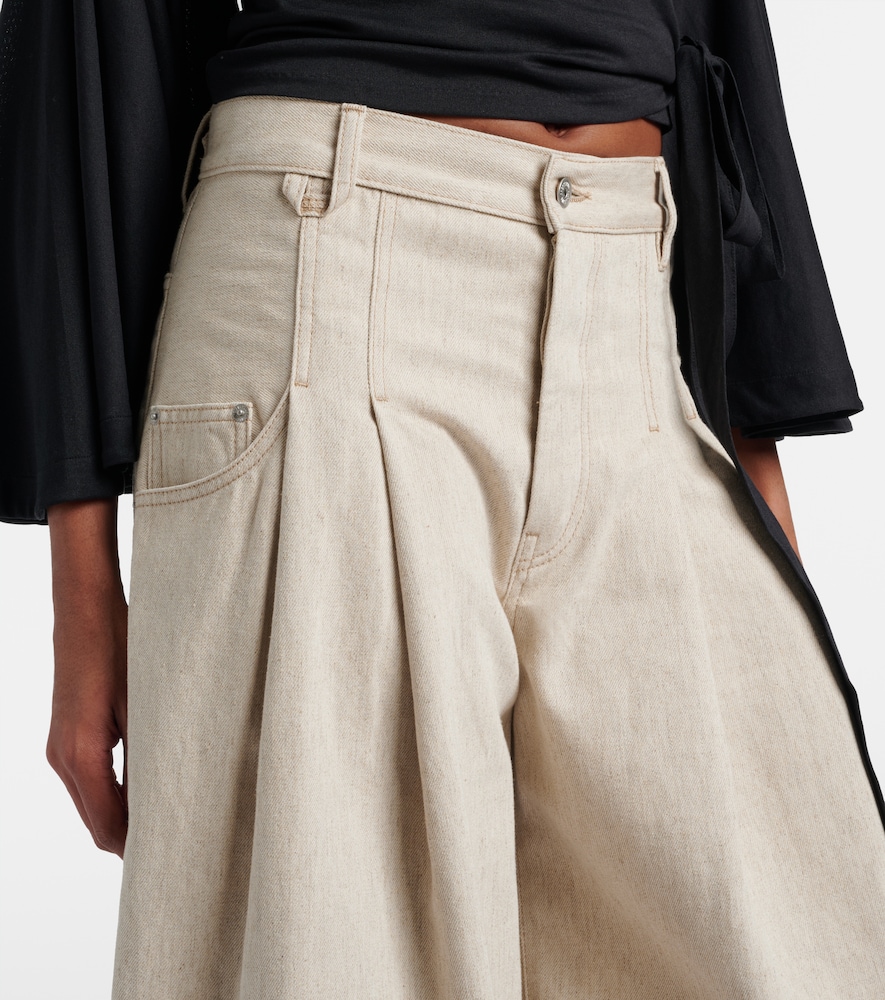  Jacquemus Jacquemus High-rise Wide-leg Jeans Souro 