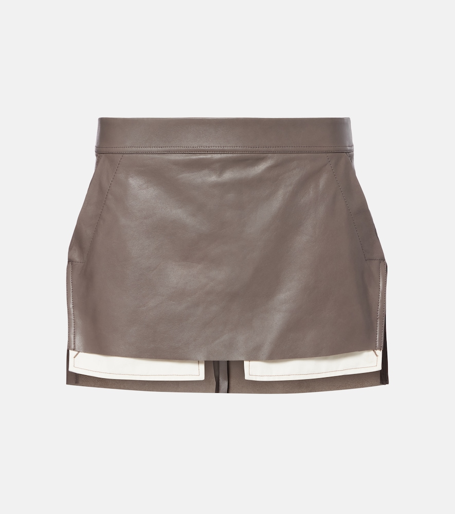 Rick Owens Fog leather miniskirt | Thumbnail 6 Rick Owens Fog leather miniskirt | Thumbnail 6
