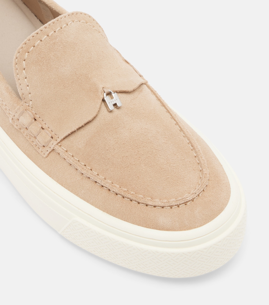  Hogan Hogan Crosswind Suede Loafers 