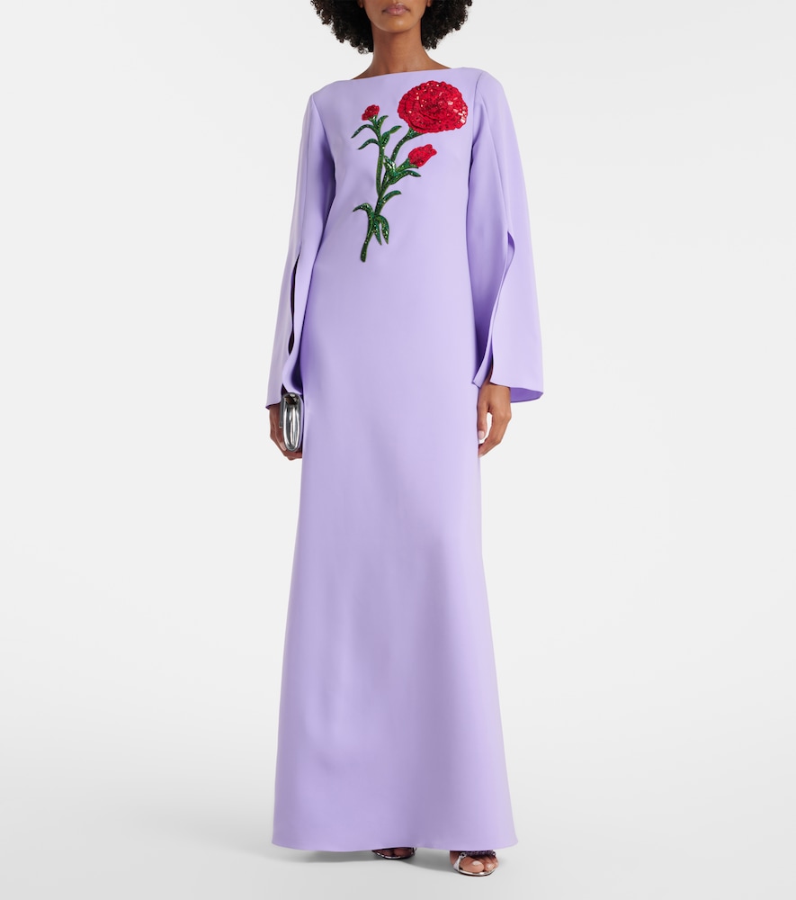 Carolina Herrera Sequined crêpe gown