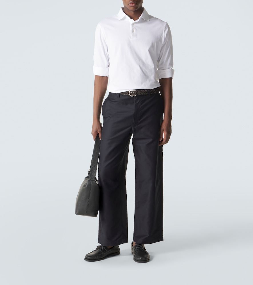  Thom Sweeney Thom Sweeney Cotton Polo Shirt 