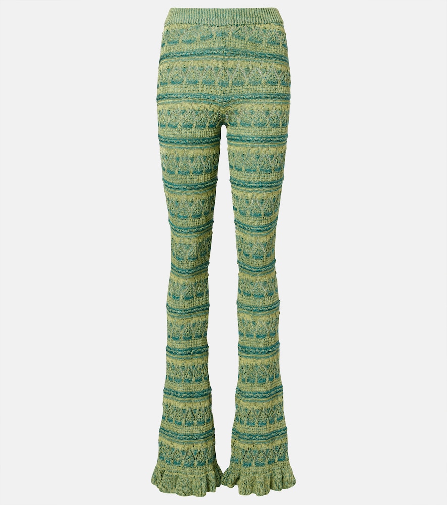 Etro Crochet Cotton Flared Pants