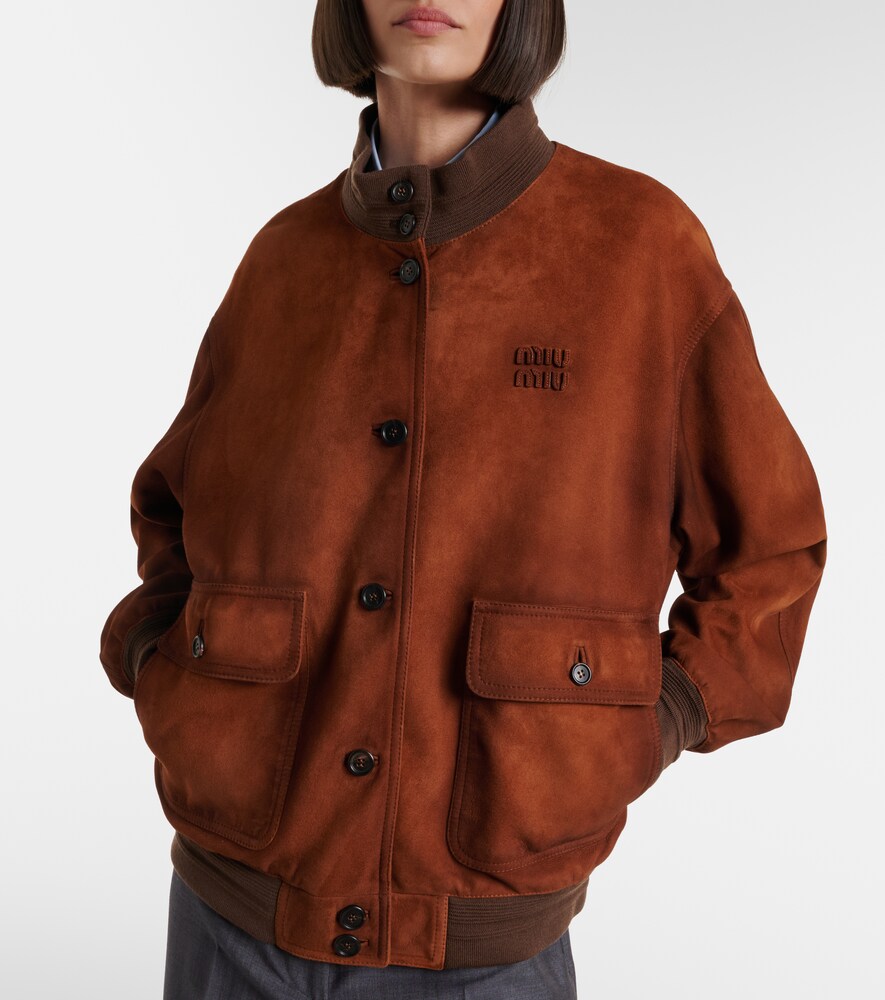 Suede Bomber Jacket