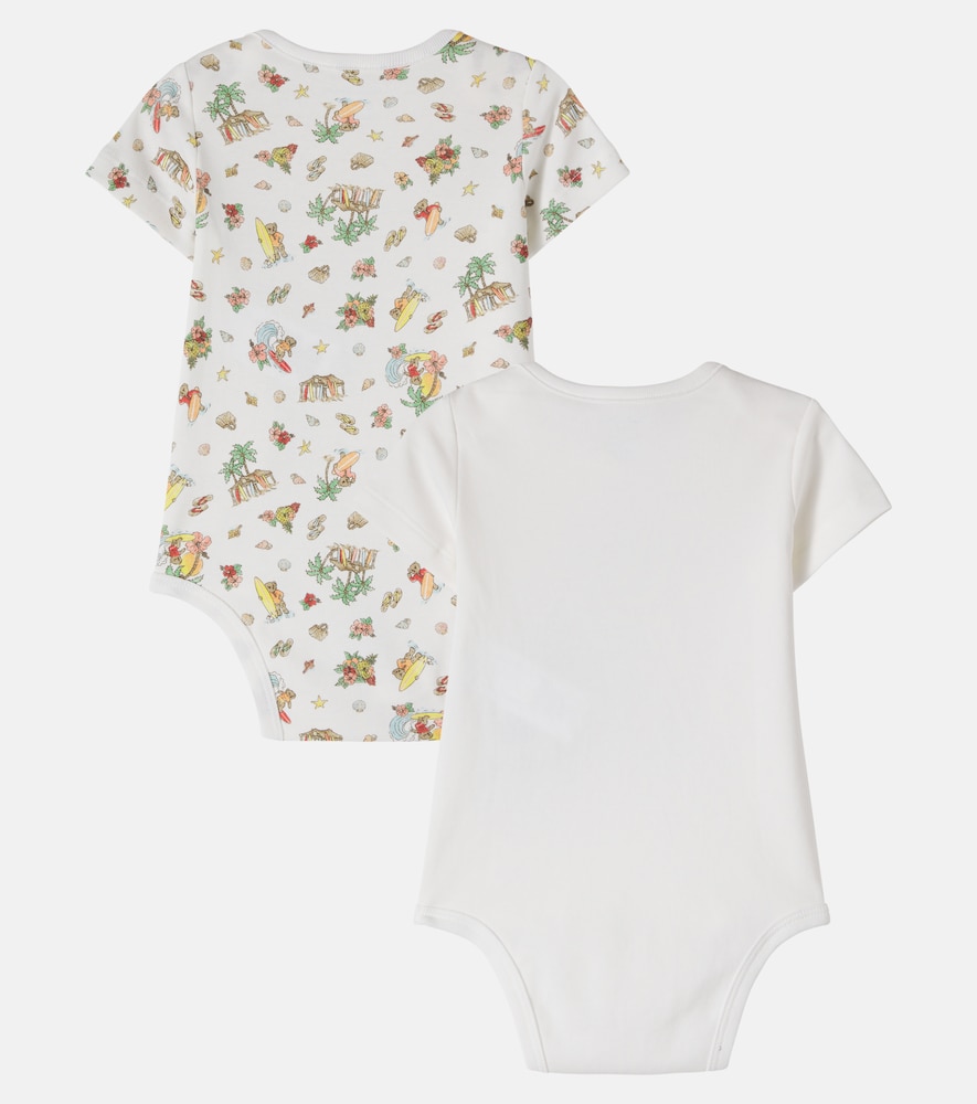 Polo Ralph Lauren Kids Baby Polo Bear set of 2 printed cotton onesie