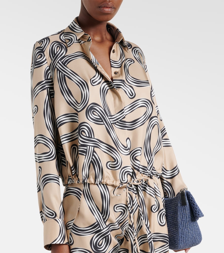  Loewe Loewe Paula's Ibiza Anagram Silk Shirt 
