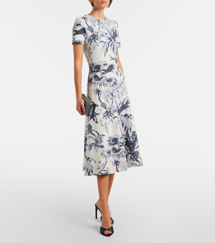 Oscar de la Renta Printed cocktail dress
