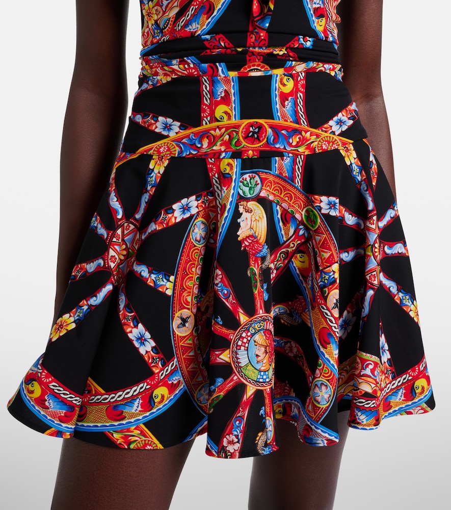  Dolce&gabbana Dolce&gabbana Printed Silk-blend Minidress 