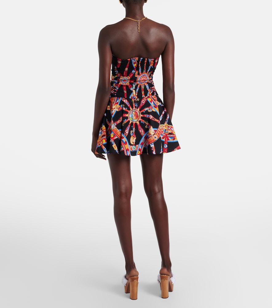  Dolce&gabbana Dolce&gabbana Printed Silk-blend Minidress 