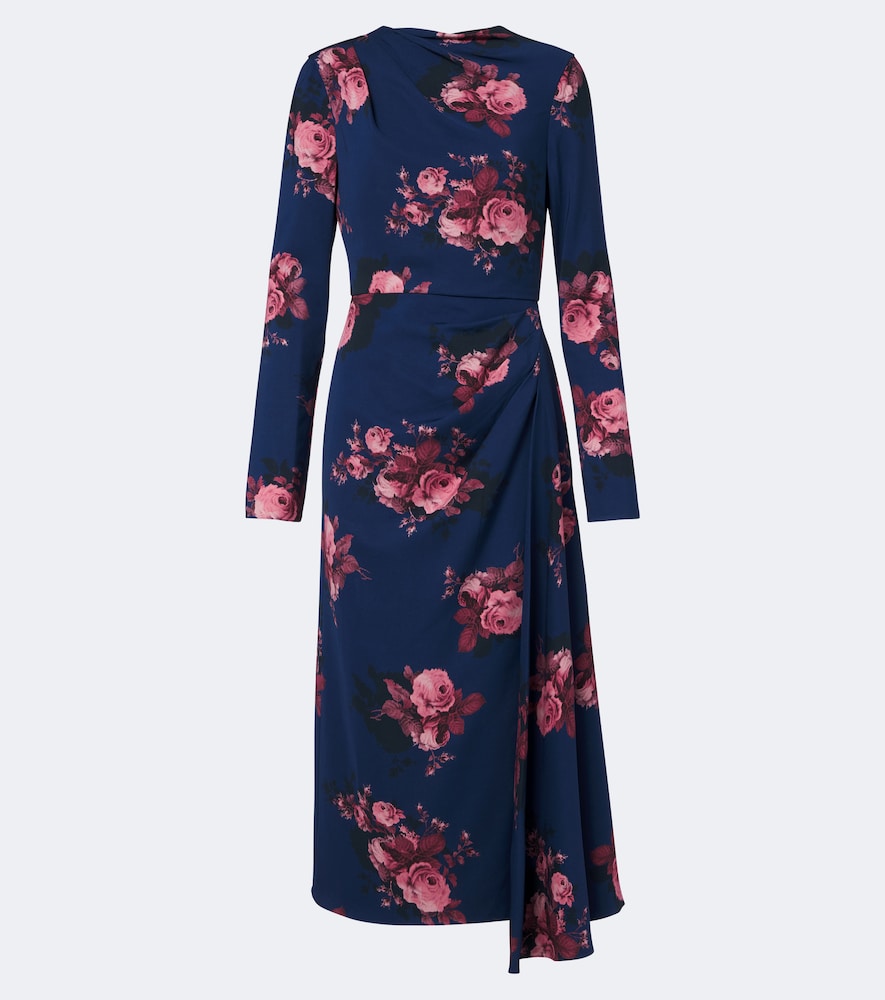 Midikleid aus Jersey mit Blumenmuster