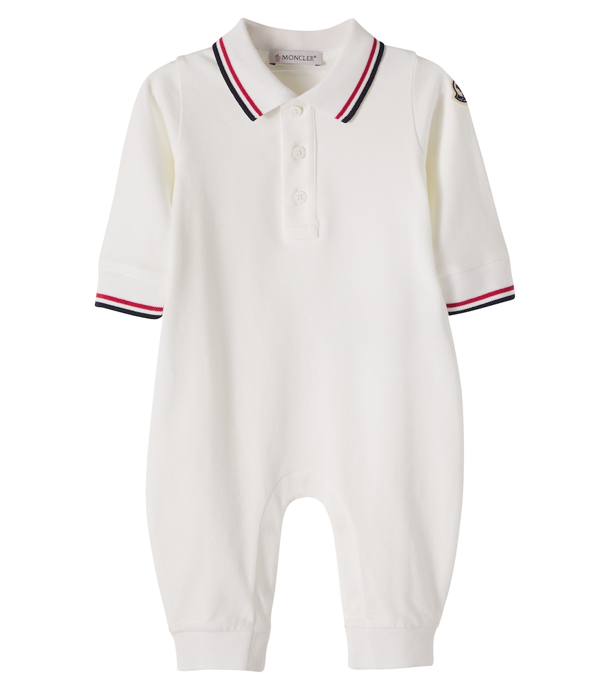 Moncler Enfant White Baby Cotton Pique Onesie M Size 9-12 - Mytheresa